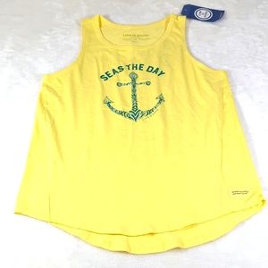 Life is Good M tank top NWT Seas The Day